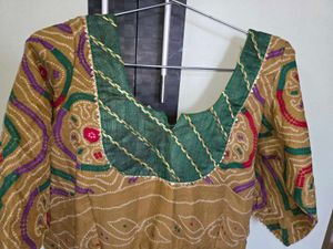 Beautiful Ethnic Gown with Bohemian Print