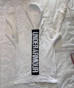 Under Armour White Zip Hoodie
