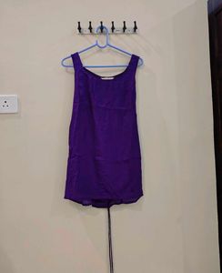 Anayna Purple Short Kurti Set with Skirt &amp; Dupatta