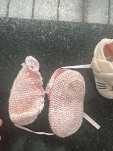 Adorable Baby Girl Booties (2 Pairs)