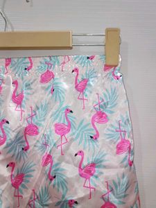 (1000)Flamingo Print Lounge Shorts
