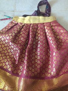 Elegant Girls' Silk Lehenga Choli