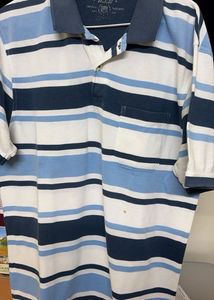Men's Striped Polo Shirt