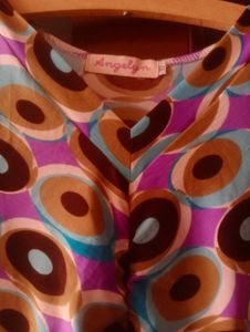 Retro Geometric Print Sleeveless Dress