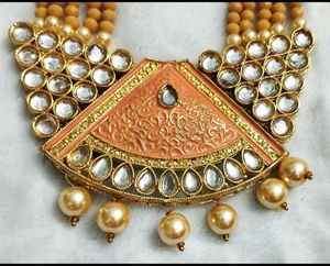 🆕Beautiful kundanjewelry set..   jewelry, necklace, jewellers, choker, earrings, jaipurjewelry,  kundan, rings, forever21, beauty, women,