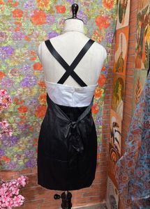 Elegant Black &amp; White Cocktail Dress