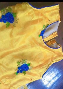 Yellow Embroidered Gown