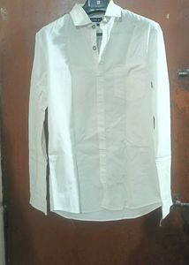 Shirt At Good Condition White FULL SLEEVE COTTON