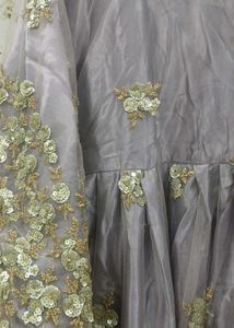 Elegant Sequined frock and plazo