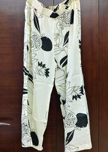 Black &amp; White Floral Kurta Set.