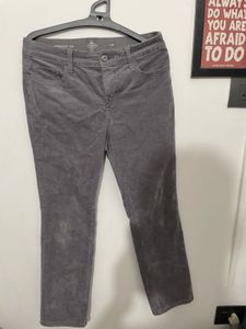 St. John's Bay Grey Corduroy Straight Leg Pants