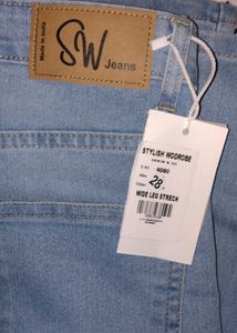 Light Wash Wide Leg Jeans