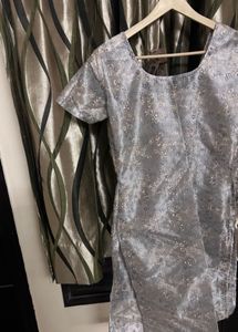 Elegant Sequined Ethnic Blouse sheer