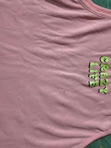 Pink "Crazy Life" Tank Top