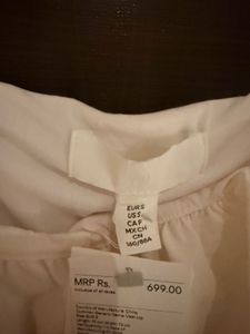 Chic White Bubble Crop Top H&amp;M