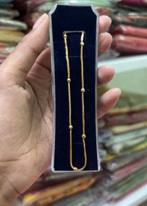 Elegant Gold Chain Necklace with Beads