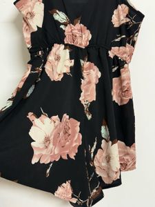 Floral Print Romper