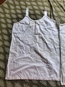 Pack of 2 White Camisoles thick cotton