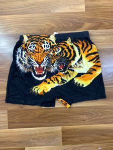 y2k tiger print shorts