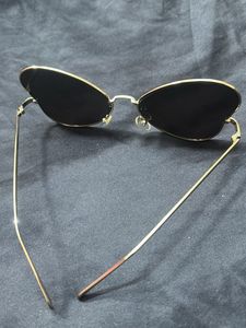 Heart-Shaped Gold Sunglasses