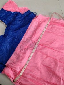 anarkali dress with dupatta and bottom wear