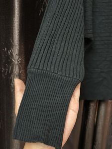 Stylish Ribbed Batwing Sweater