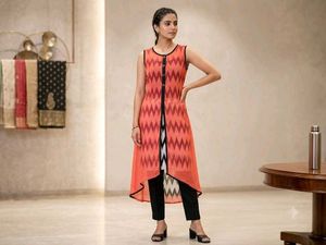 Stylish Sleeveless Ethnic Kurta