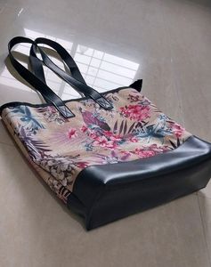 🆕️ Flower Print With Leather Purse Full Astr
