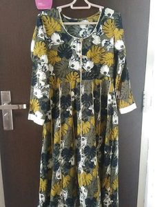 Olive Green Leaf Print Full Set