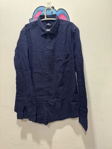 Men's Navy Patterned Shirt