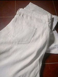 Cream Cargo Pants