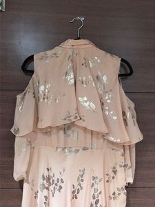 New Gown Peach cold shoulder