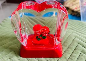 New Heart Showpiece With Music & Pen Holder