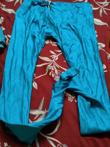 Beautiful Blue Embellished Kurta Set