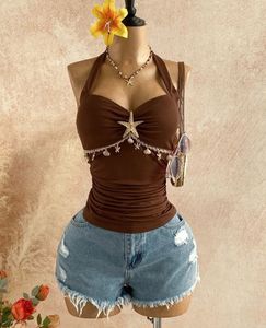 Boho Starfish Halter Top