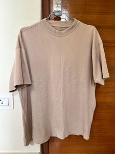 H&M Regular fit Beige T-Shirt