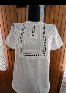 Elegant White Lace Blouse