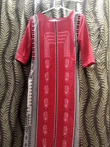 Pink A line Kurta