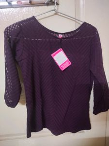 Synthetic Georgette Top With Tag Brand New