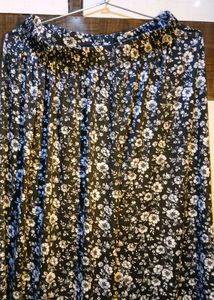 Floral Print Wide Leg Lower