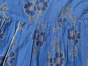 Blue Floral Tiered Kurta