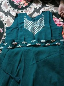 Teal Sequined Lehenga Choli Set