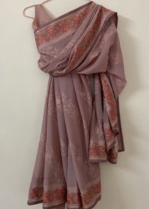 Saree Mauve Color