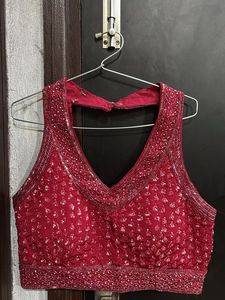 short choli with sharara dress
