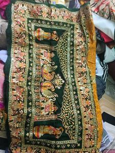 Embroidered saree and blouse