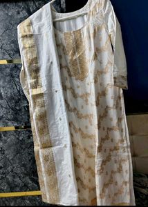 pure dola silk banarasi top n 2 duppatas