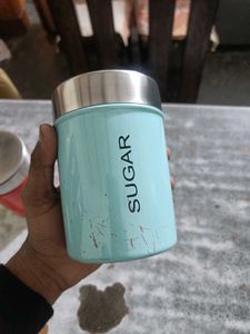 Steel Tea Coffee &amp; Sugar Container 800 ml