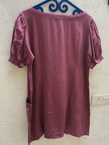Chic Rose Embroidered Tunic Dress