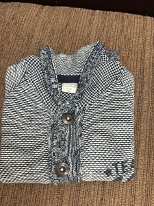 Boys Blue Knit Cardigan
