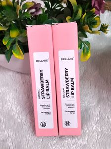 pack of 2 Brillare Strawberry Lip Balm is a natura